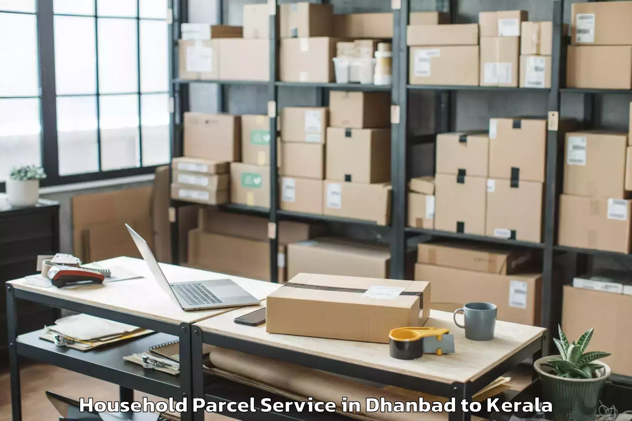 Top Dhanbad to Anjumoorthy Household Parcel Available